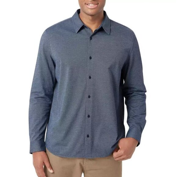 Dkny Other - NEW DKNY Men's XL Long Sleeve Button down Sport Shirt Natural Stretch Blue